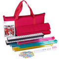 166 Tiles Mahjong Tile Set with Racks and Carrying Bag Y530