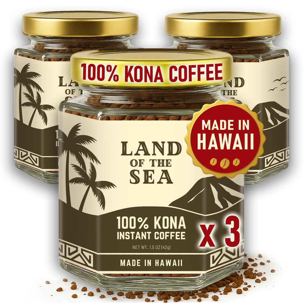 Hawaiian Instant Coffee 3 Packs Medium Roast Freeze Dried Arabica D78292