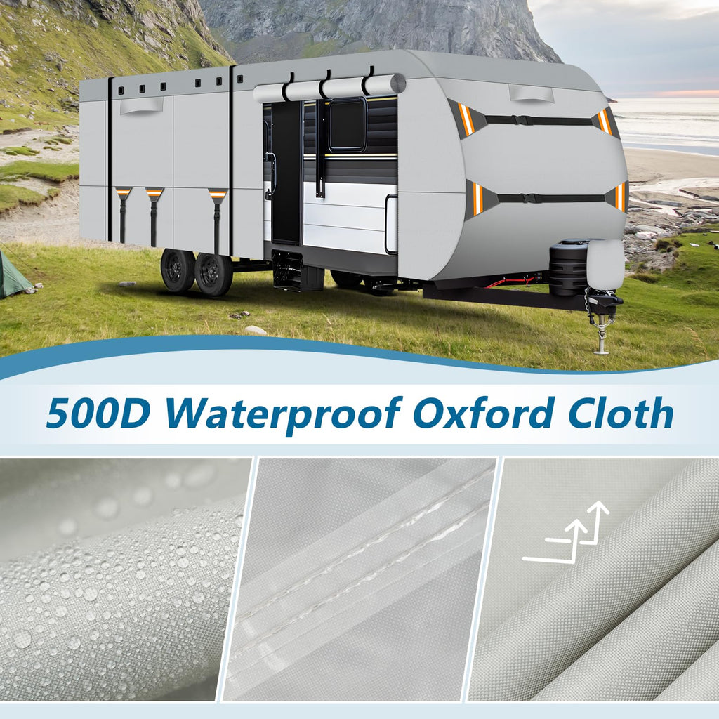 22-24 ft 500D Oxford Waterproof Travel Trailer Cover Z95962