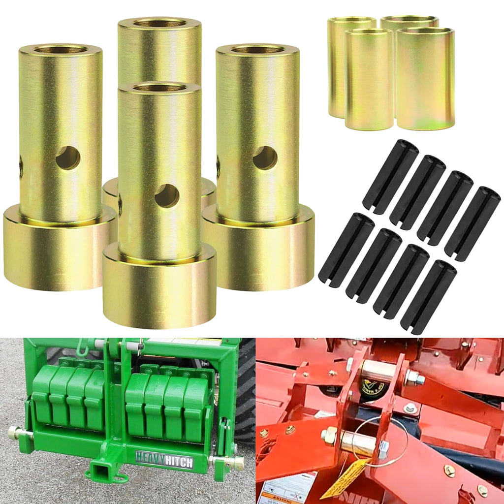 Quick Hitch Adapter Bushing Set with Top Link Bushings, 2 Pair, Gold F9237