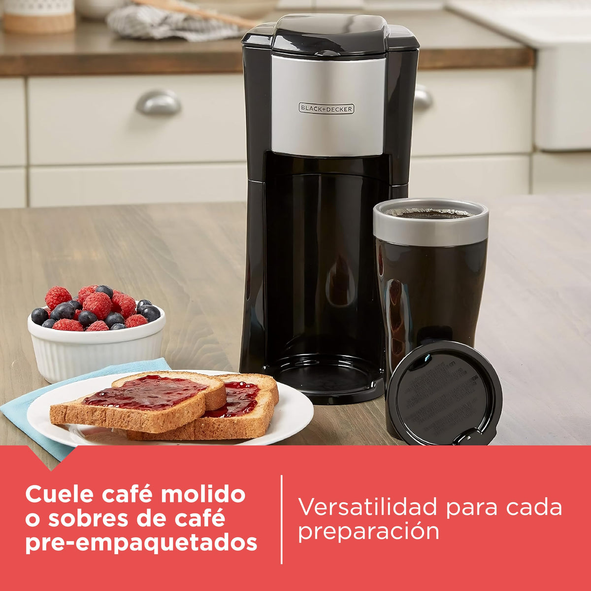 Black Single Serve Coffeemaker T456642
