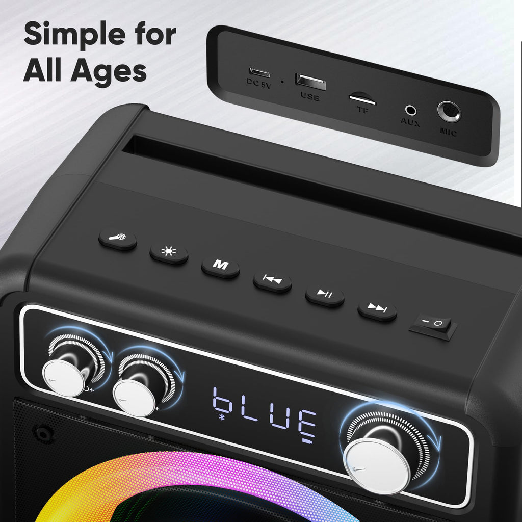 Karaoke Machine with 2 Wireless Mics G8829