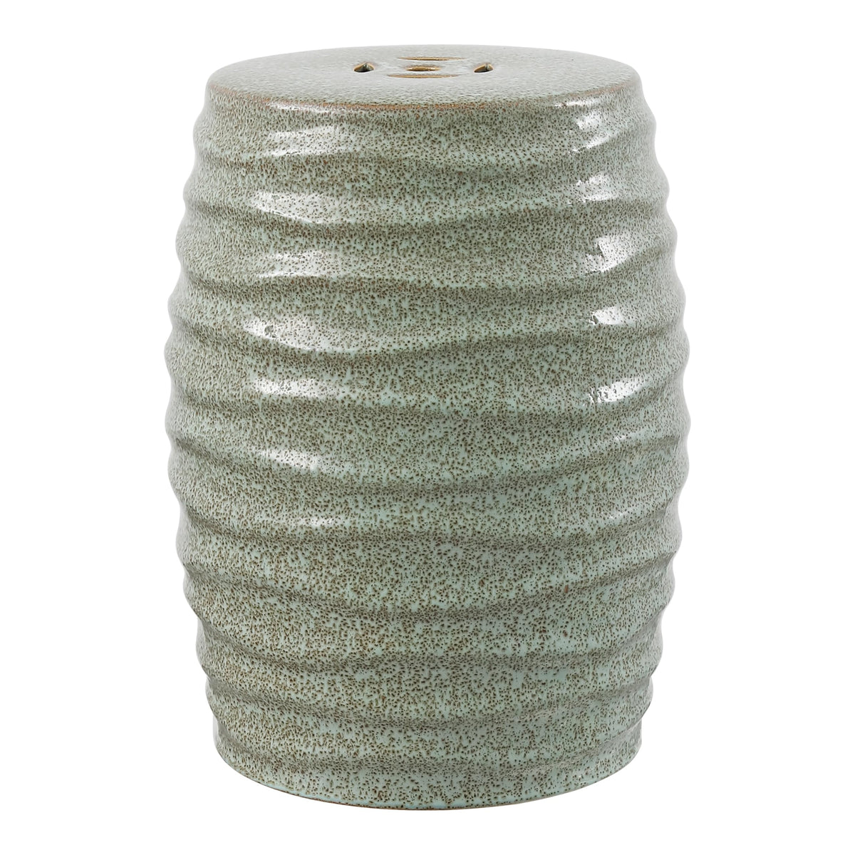 Blue Ceramic Garden Stool C795