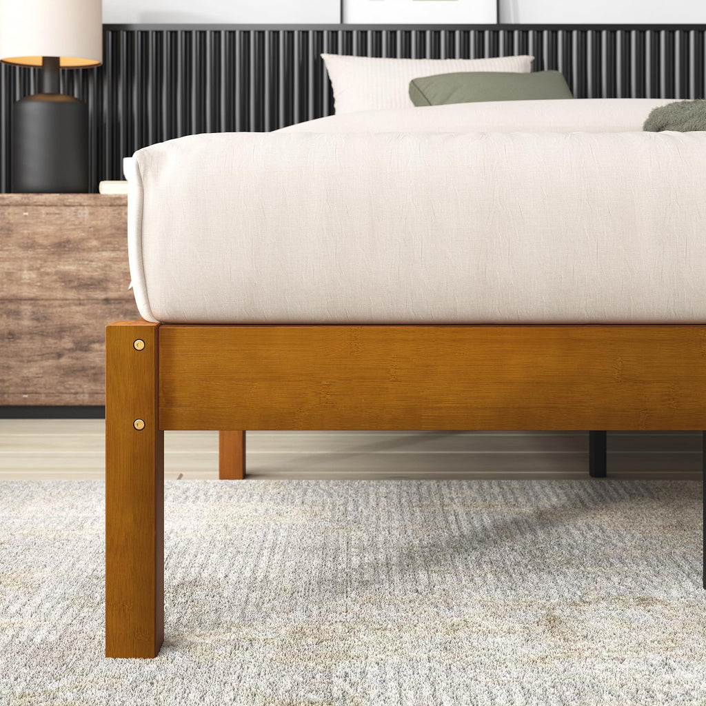 14 Inch Bamboo Platform Bed Frame, Queen E9743