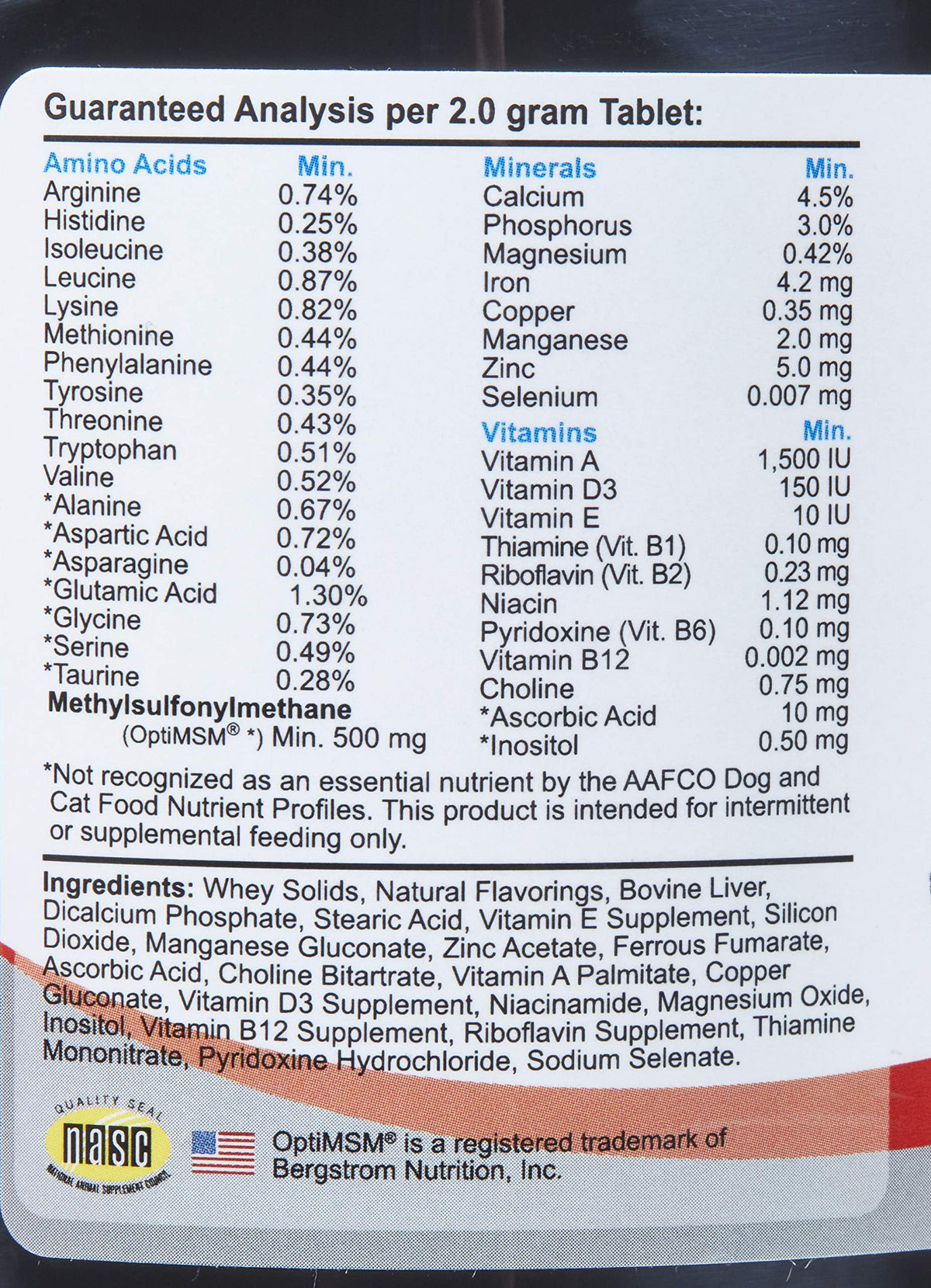 Geriatric Supplement for Dogs 350 Count L57551