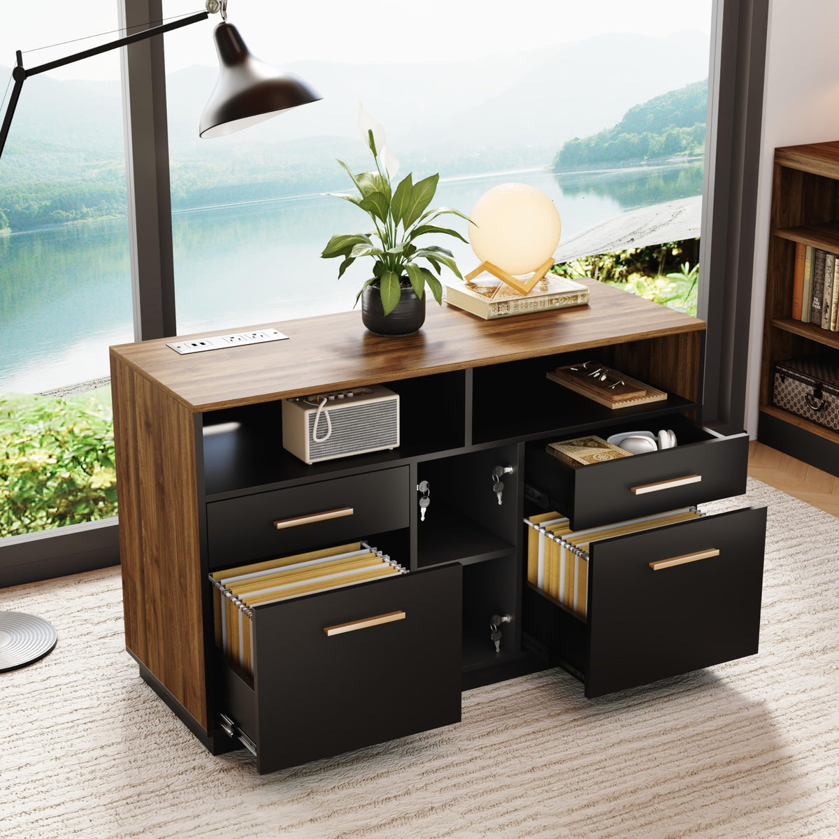 4 Drawer File Cabinet with Lock D689