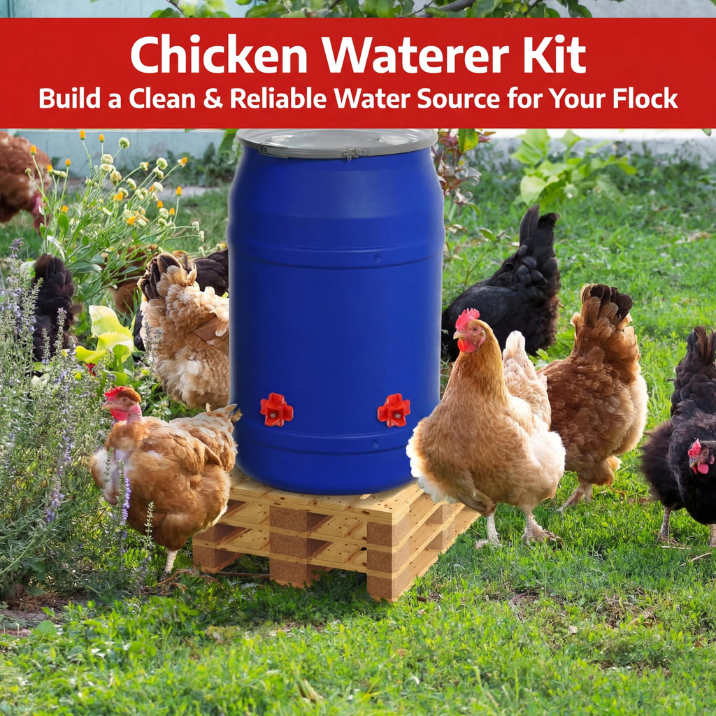 12 Pcs Horizontal Chicken Waterer Nipples with Drill Bit Q9544