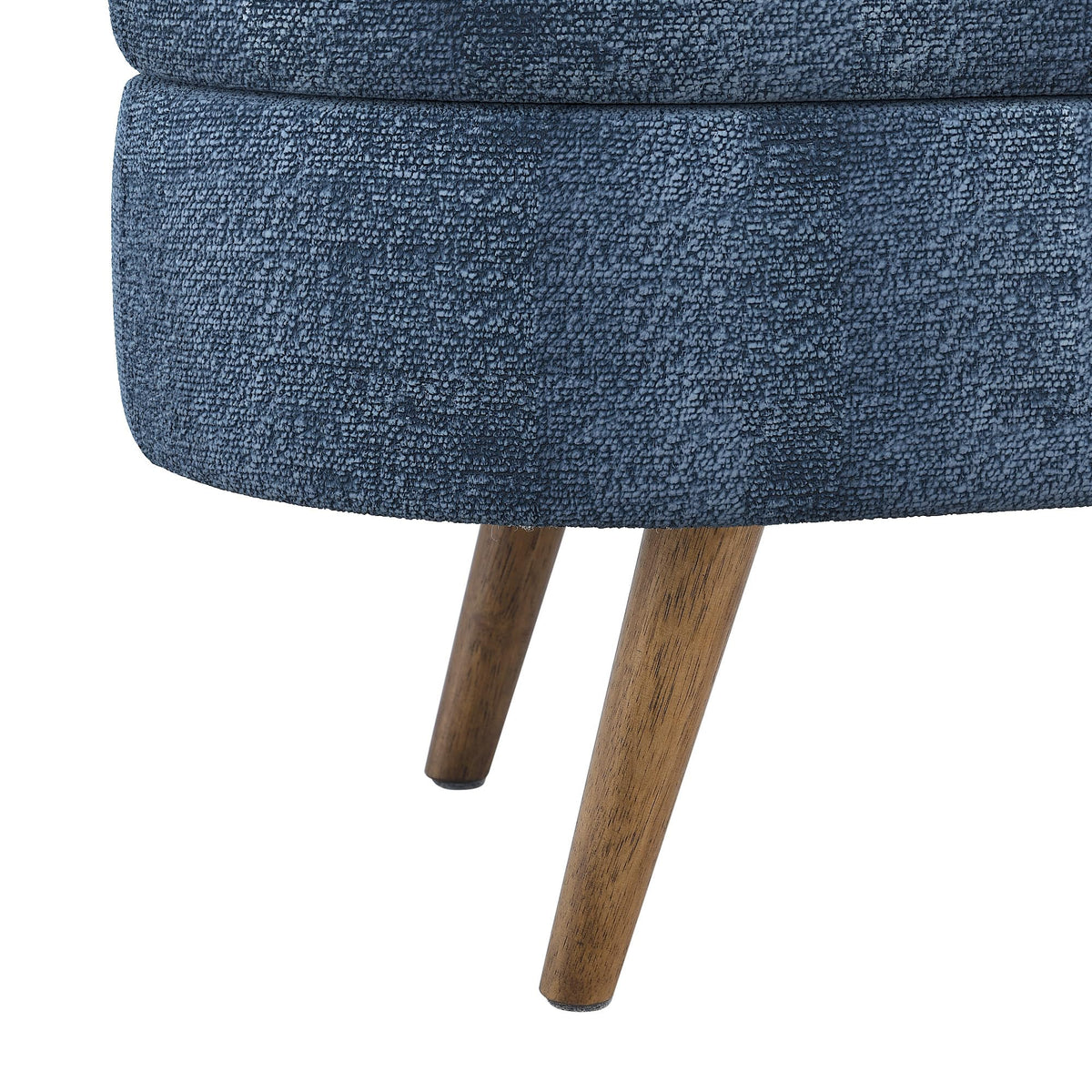 Oval Storage Bench with Rubber Wood Legs M531